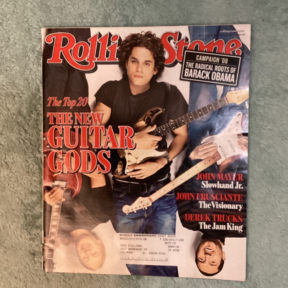 Rolling Stone Magazine John Mayer Issue 1022 February 22, 2007 Barack Obama